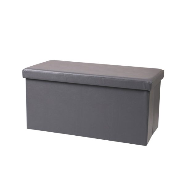 Sklopivi tabure s spremnikom-TAMNO SIVO